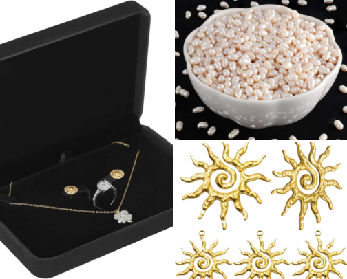 Jewelry supplies I use from Amazon. cover photo collage