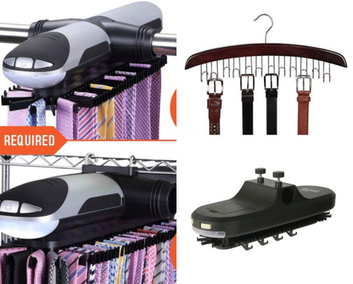I Bought a Rotating Tie Rack for My Belts and Stopped Digging Through Drawers cover photo collage