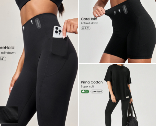 The best Gym things - Shein cover photo collage