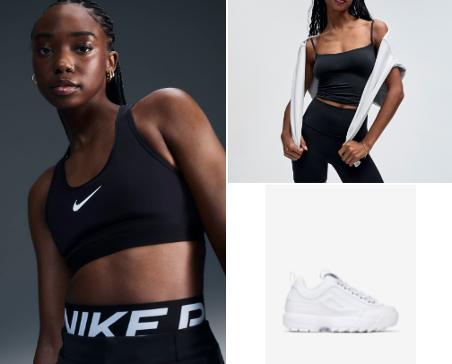 cute workout fits! cover photo collage