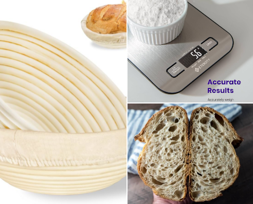 Sourdough Starter Kit 🥖🧺 cover photo collage