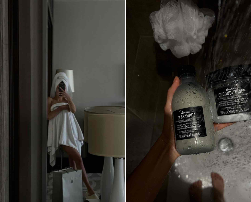 S H O W E R   R O U T I N E cover photo collage
