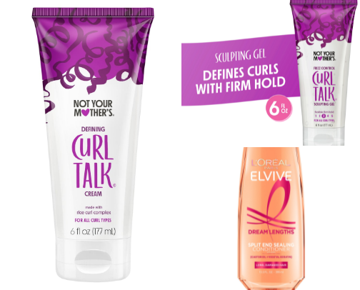 affordable curly hair routine cover photo collage