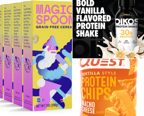 Protein snacks cover photo collage