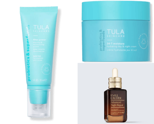 Beauty products cover photo collage