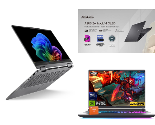 Computers Worth Buying for Work, Study, Gaming And Everyday Use cover photo collage