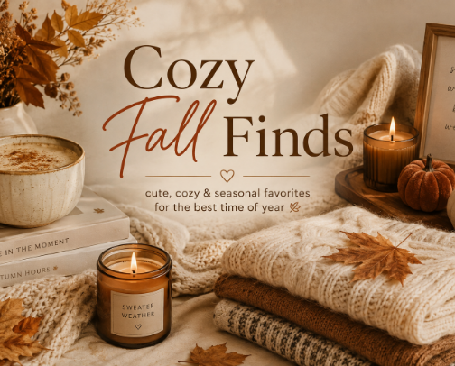Cozy Fall Finds cover photo collage