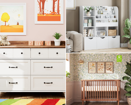 Gender neutral nursery inspiration cover photo collage