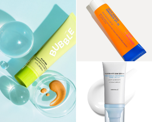 My favorite Sunscreen recs cover photo collage