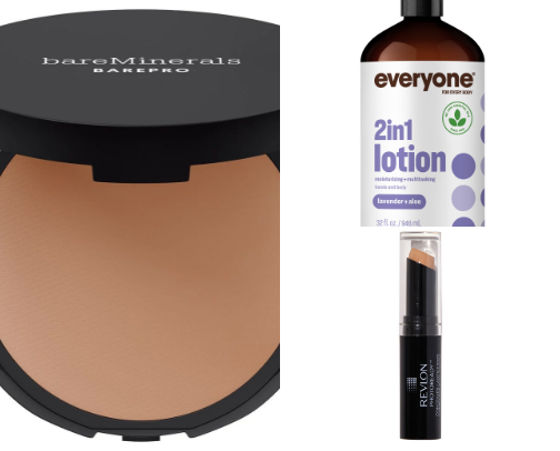 Basic Makeup, Hair and Skin Care Products for Older Women Like Me. cover photo collage