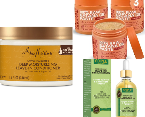 hair products cover photo collage