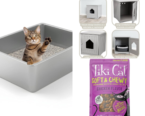 All the cat supplies for your fur baby cover photo collage