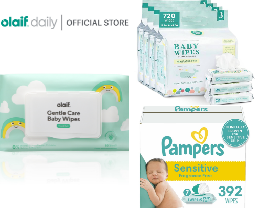 My favourite Non-perfumed Wet wipes cover photo collage