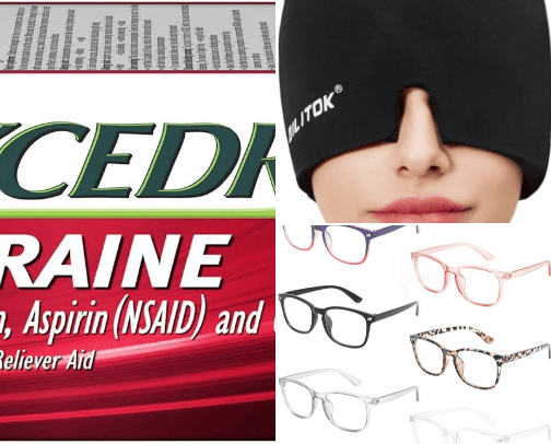 Migraine essentials cover photo collage