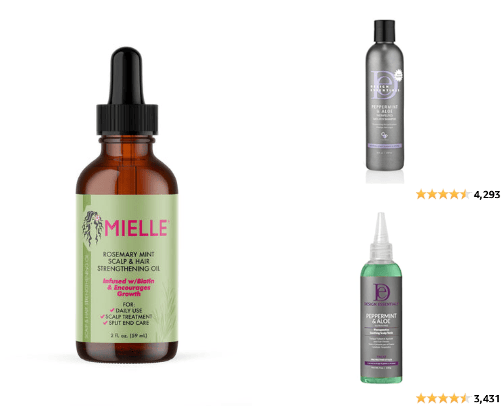 Natural Hair Care Products cover photo collage