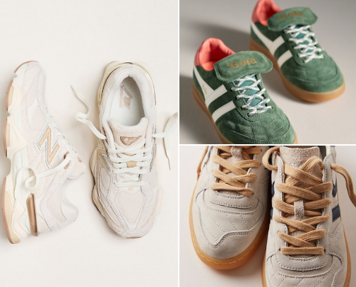 Trendy sneakers cover photo collage