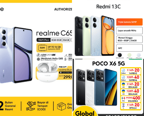 Hp murah dengan kualitas terbaik cover photo collage