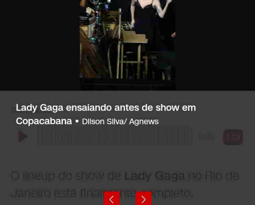 Lady Gaga no Brasil cover photo collage
