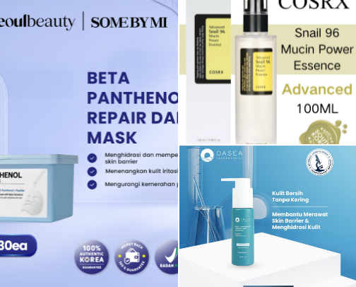 Skincare cover photo collage