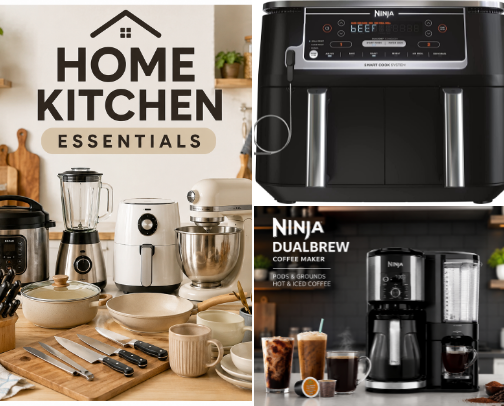 Home Kitchen Essentials👌 cover photo collage