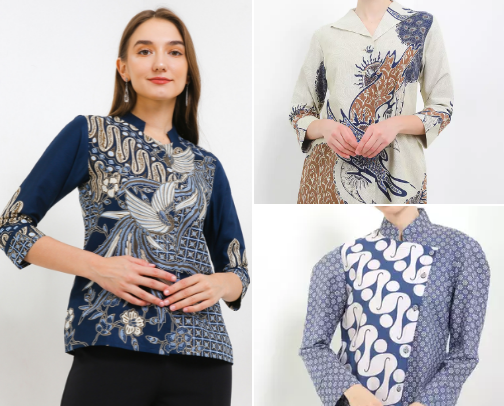 Women's batik cover photo collage