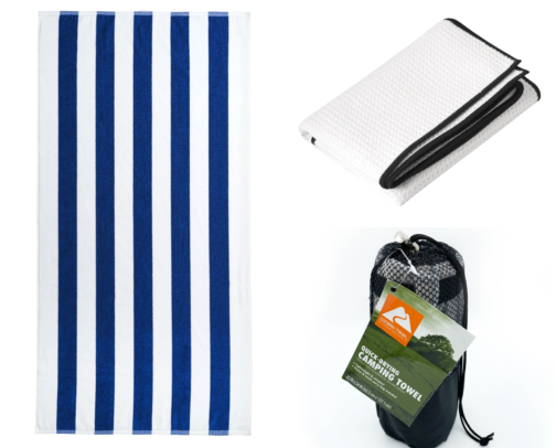 I Finally Found Beach Towels That Shake Off Sand and Dry in Minutes cover photo collage