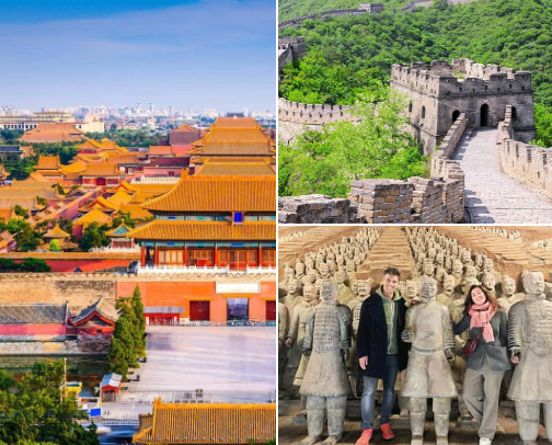 Travel in China||Unique places|Best things to eat & Beautiful Beaches 🇨🇳⛩️ cover photo collage