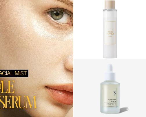 My hydrating and glowing skin care routine cover photo collage