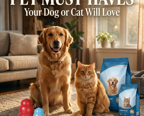 Pet Must-Haves Your Dog or Cat Will Love cover photo collage