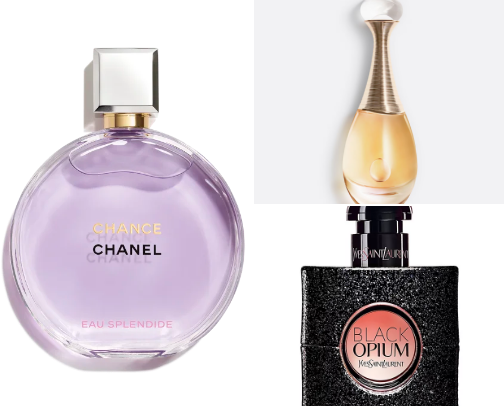 BEST women's perfume cover photo collage