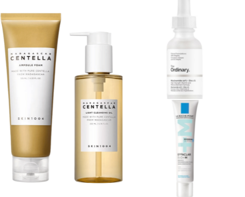 Skin care cover photo collage