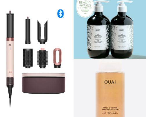 BOMBSHELL HAIR ROUTINE cover photo collage