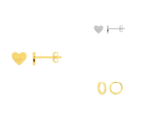 FYB jewellery; colours (💛🩶) cover photo collage