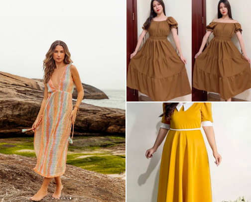 Women's Dresses cover photo collage