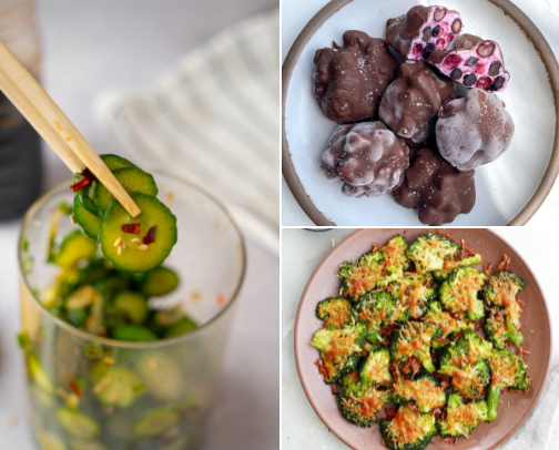 Healthy Snacks cover photo collage