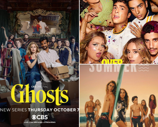 Easy watch Tv shows to relax your brain 💻🍷🫰🏻✨️ cover photo collage