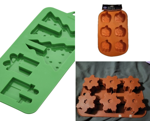 Candy Molds I Fill With Melted Chocolate Every Christmas So I Never Show Up Empty-Handed cover photo collage