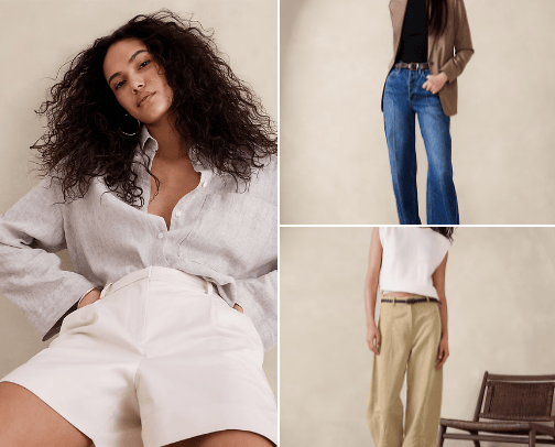 Banana Republic cover photo collage