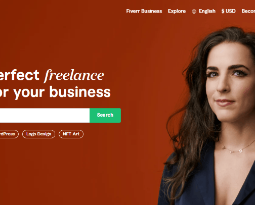Work from Home using Fiverr cover photo collage