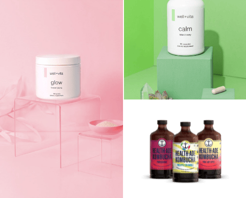 Health supplements, healthy food, etc...🌸 cover photo collage