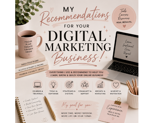 My Recommendations for Your Digital Marketing Business! cover photo collage