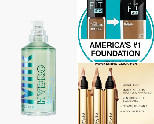 My all time favorite makeup products cover photo collage