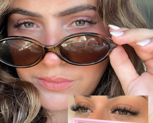 BEST lash clusters👁️✨🩷 cover photo collage