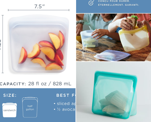 Zero-Waste Kitchen Swaps That Save Money & Look Gorgeous & Organized (Stasher + Friends) cover photo collage
