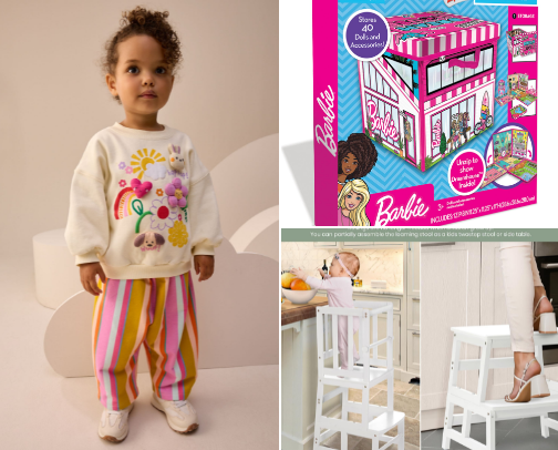 Girl Mom Gift List (ages 2 and 5) cover photo collage