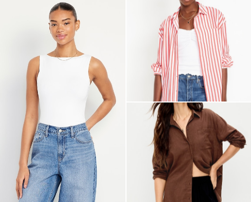 2026 summer wardrobe: Plus sized staple recs from Old Navy cover photo collage
