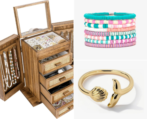 Coastal, beachy, and other jewelry essentials. cover photo collage