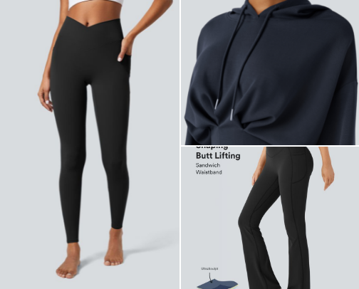My favourite halara pieces (for tummy control) cover photo collage