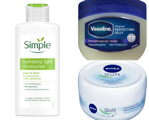 my soft & simple skincare 💦🌸 cover photo collage