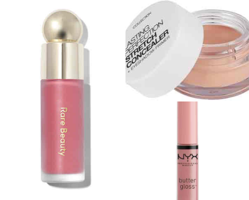 everyday soft glam makeup cover photo collage